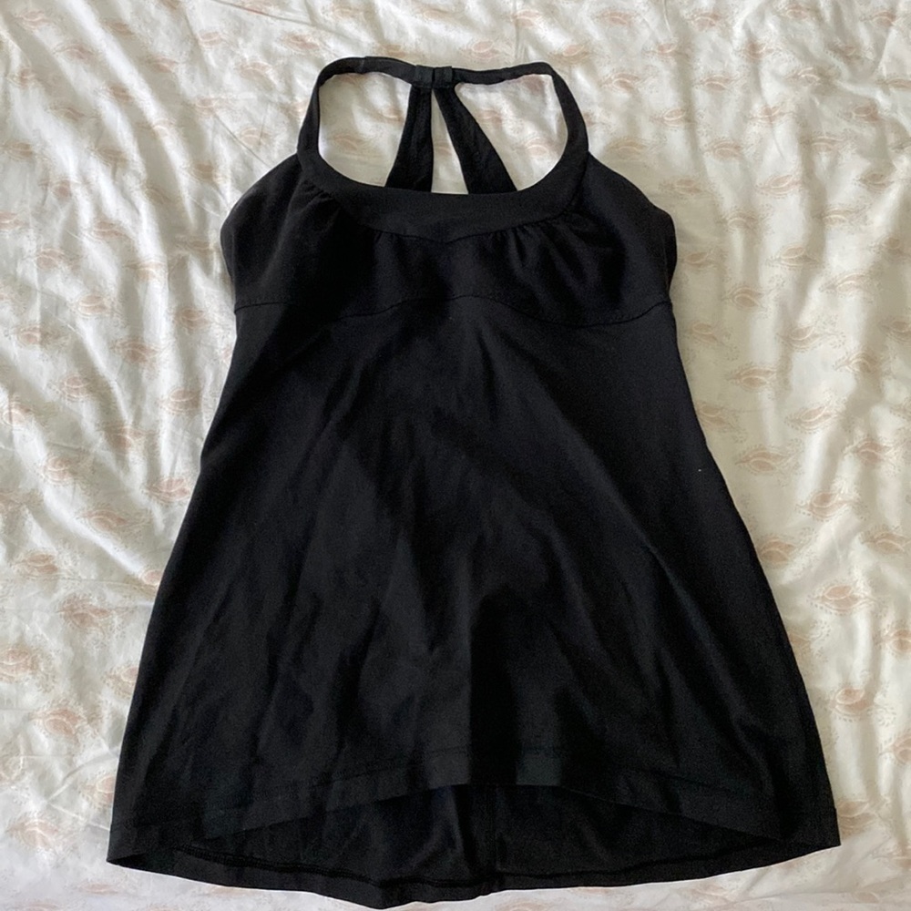 Lululemon black tank top size 8